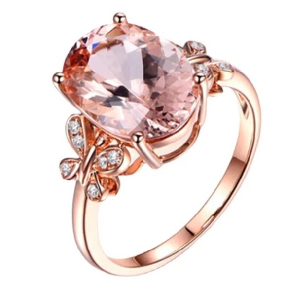 Champagne Cocktail Ring - Size 7 - Picture 1 of 2